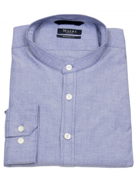MAERZ Muenchen Hemd - Modern Fit - Stehkragen - blau - 734600 316 