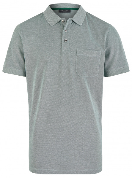MAERZ Muenchen Poloshirt - Regular Fit - Baumwolle - grün meliert - 663500 278 
