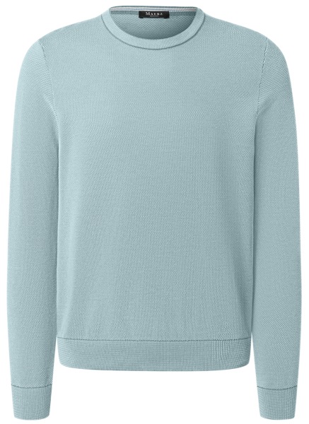 MAERZ Muenchen Pullover - Regular Fit - Rundhals - Bio-Baumwolle - mint / grün - 464701 217 