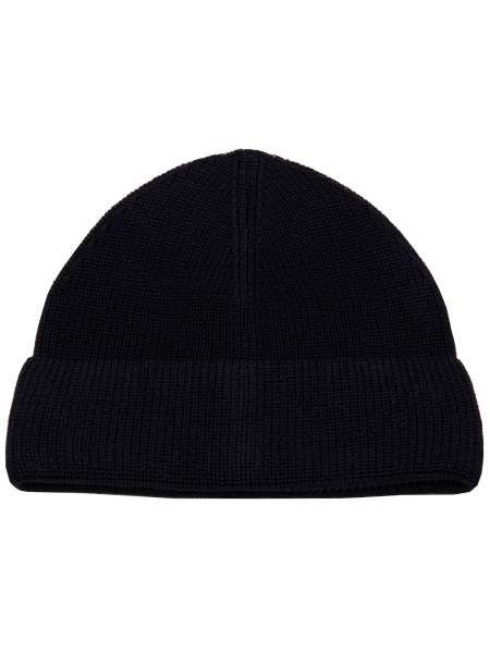 MAERZ Muenchen Strickmütze - Merinowolle - dunkelblau - 819000 399 