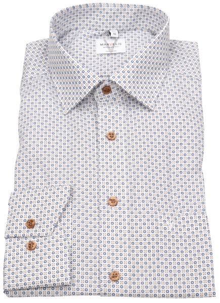 Marvelis Hemd - Modern Fit - Kontrastknöpfe - mehrfarbig - 7209 64 28 