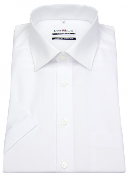 Marvelis Kurzarm Hemd - Comfort Fit - weiß - ohne OVP - 7973 12 00 