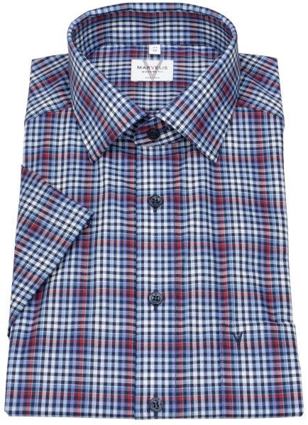 Marvelis Kurzarmhemd - Modern Fit - kariert - mehrfarbig - 7245 72 35 