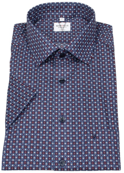 Marvelis Kurzarmhemd - Modern Fit - Print - mehrfarbig - 7235 72 18 