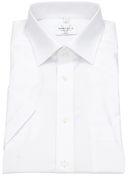 Marvelis Kurzarmhemd - Modern Fit - weiß - 4700 12 00 