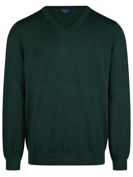 Marvelis Pullover - Merinowolle - V-Ausschnitt - grün - 6320 25 48 
