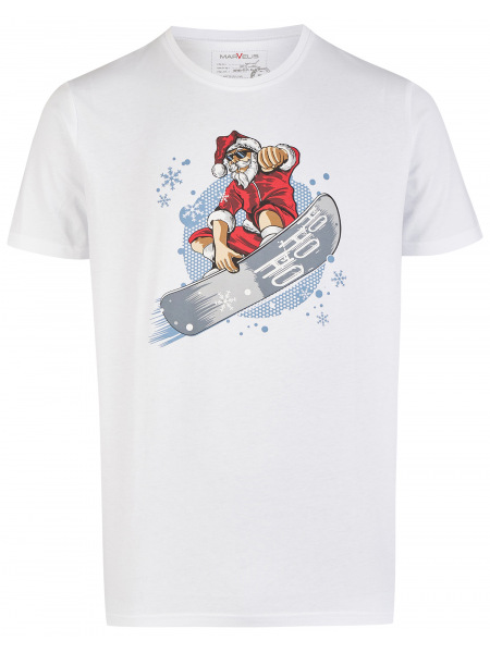 Marvelis T-Shirt - Rundhals - Weihnachten - weiß - 6607 82 00 