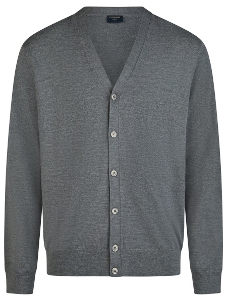 OLYMP Cardigan - Merinowolle - grau - 5335 66 63 