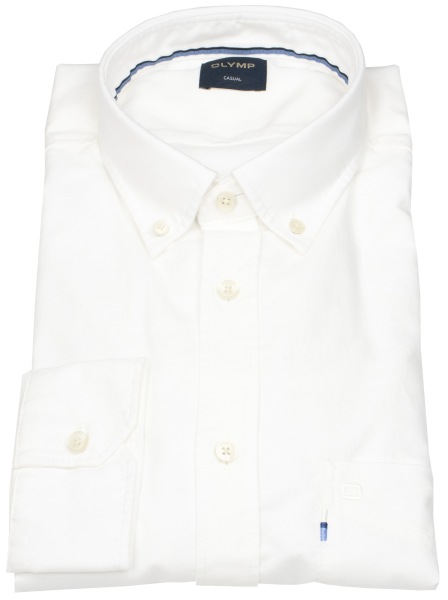 OLYMP Hemd - Casual - Regular Fit - Button Down Kragen - weiß - 4064 74 00 