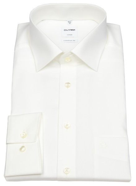 OLYMP Hemd - Luxor Comfort Fit - New Kent Kragen - helles beige - ohne OVP - 0254 64 21 
