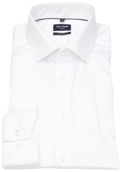 OLYMP Hemd - Luxor Modern Fit - Global Kent - weiß - extra langer Arm 69cm - 1322 49 00 
