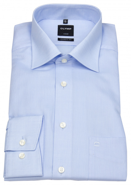 OLYMP Hemd - Luxor Modern Fit - Natté Struktur - hellblau - 0390 64 11 