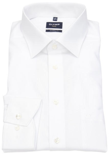 OLYMP Hemd - Modern Fit - Kentkragen - weiß - extra langer 69cm Arm - 0300 69 00 