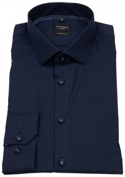 OLYMP Hemd - No. Six Super Slim - Kentkragen - dunkelblau - 2574 34 08 