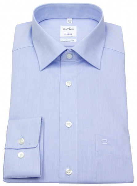 OLYMP Hemd - Tendenz Modern Fit - Chambray - hellblau - 0740 64 11 