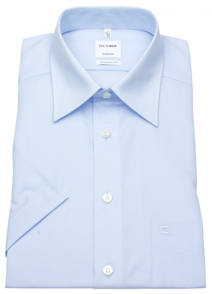 OLYMP Kurzarm Hemd - Tendenz Modern Fit - hellblau - 0711 12 11 