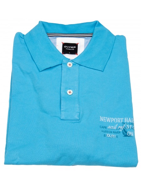 OLYMP Poloshirt - Modern Fit - türkis - 5516 12 76 