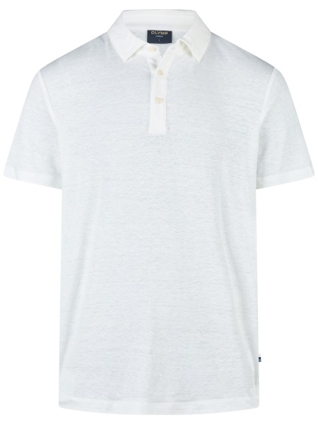 OLYMP Poloshirt - Regular Fit - Casual - Leinen - weiß - 5429 52 00 