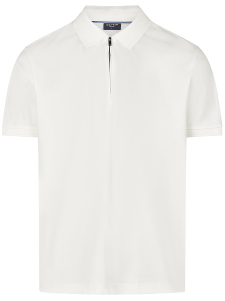 OLYMP Poloshirt - Regular Fit - Reissverschluss - Interlock Jersey - offwhite - 5403 62 01 