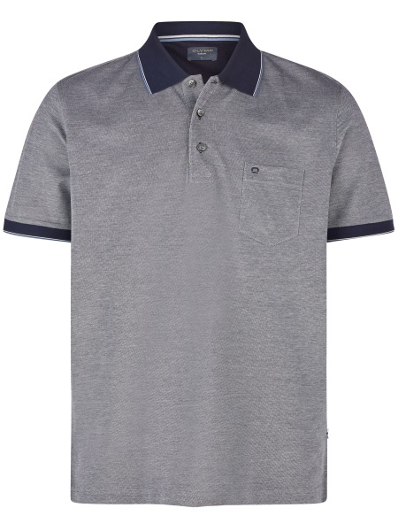 OLYMP Poloshirt - Regular Fit - Zweiton - merzerisierte Baumwolle - dunkelblau - 5407 52 18 