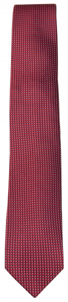 OLYMP Seidenkrawatte - Slim - fein gemustert - rot - 1792 00 38 
