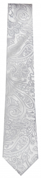 OLYMP Seidenkrawatte - Slim - Hochzeit - silber - 1784 00 63 