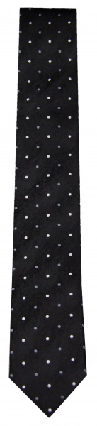 OLYMP Seidenkrawatte - Slim - Punkte - schwarz - 1739 61 68 