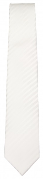 OLYMP Seidenkrawatte - weiß / beige gestreift - 4699 00 02 