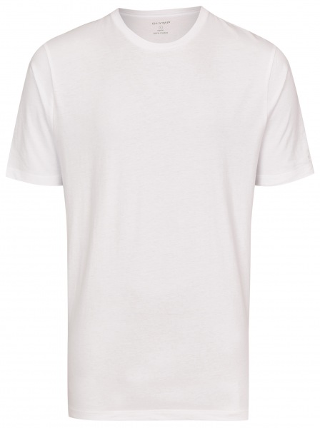 OLYMP T-Shirt Doppelpack - Modern Fit - Rundhals - weiß - 0700 12 00 