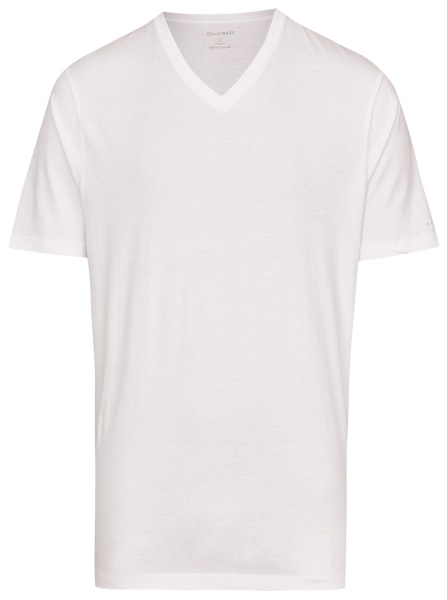 OLYMP T-Shirt Doppelpack - Modern Fit - V-Ausschnitt - weiß - ohne OVP - 0701 12 00 