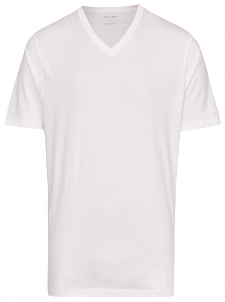 OLYMP T-Shirt Doppelpack - V-Ausschnitt - weiß - ohne OVP - 0701 12 00 