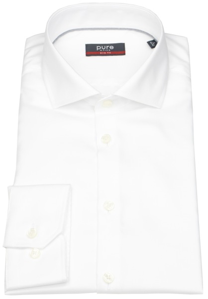Pure Hemd - Slim Fit - Haifischkragen - weiß - 3380-174 900 