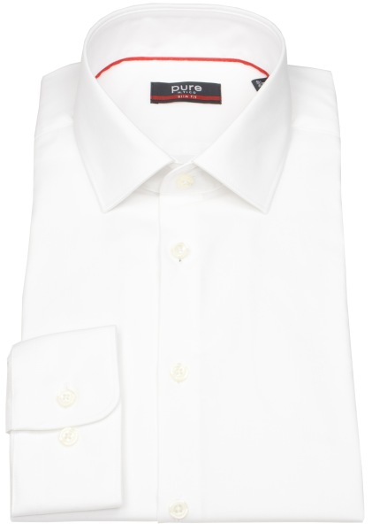 Pure Hemd - Slim Fit Stretch - Kentkragen - weiß - 3355-104 900 