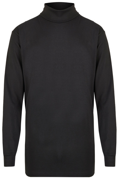 Ragman Rollkragenshirt - Longsleeve - schwarz - 40170 09 