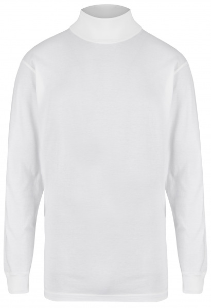 Ragman Rollkragenshirt - Longsleeve - weiß - 40170 06 