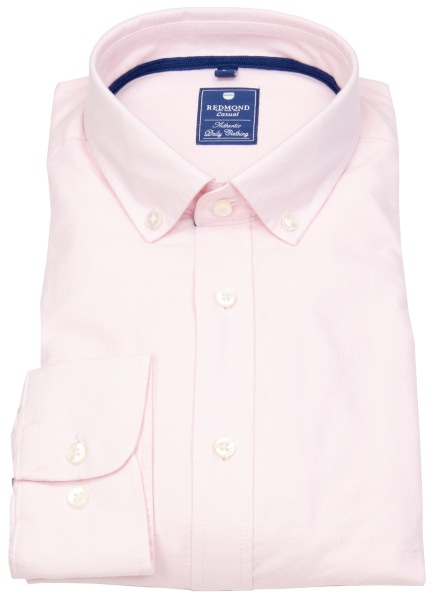 Redmond Hemd - Comfort Fit - Button Down Kragen - Oxford - rosa - 231500111 55 