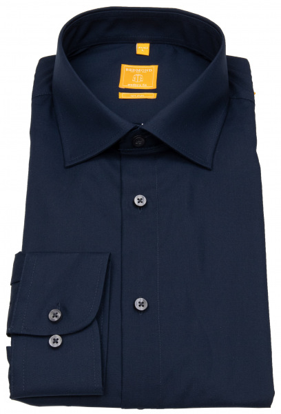 Redmond Hemd - Modern Fit - Kentkragen - dunkelblau - 150110 14 