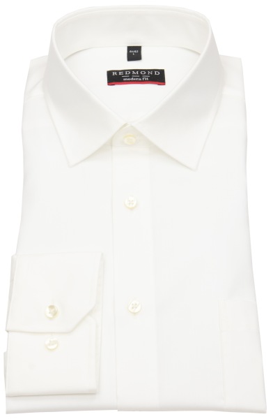 Redmond Hemd - Modern Fit - Kentkragen - hellbeige - 140110 02 