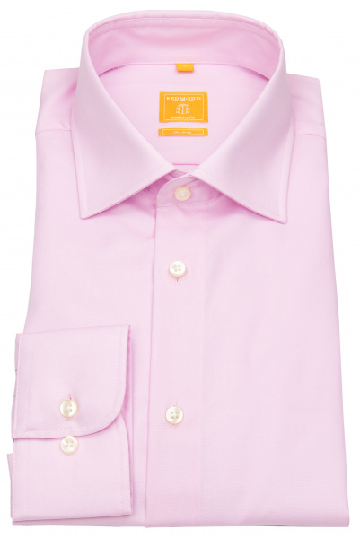 Redmond Hemd - Modern Fit - Kentkragen - rosé - 150110 58 