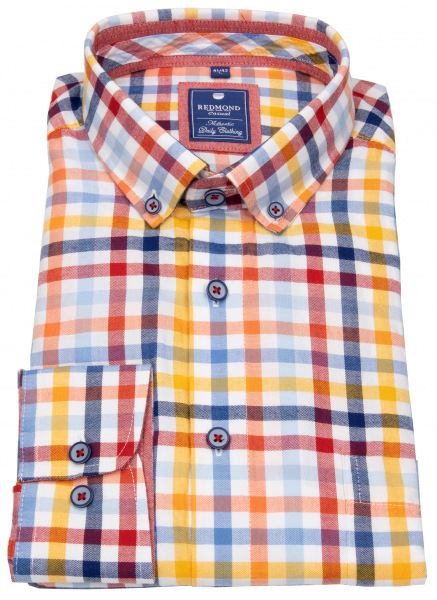 Redmond Hemd - Regular Fit - Button Down Kragen - kariert - mehrfarbig - 231075111 50 