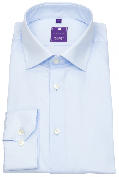 Redmond Hemd - Slim Fit - Kentkragen - hellblau - 400130 10 