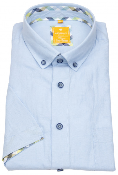 Redmond Kurzarmhemd - Casual Modern Fit - Button Down Kragen - Oxford - hellblau - 231070990 10 