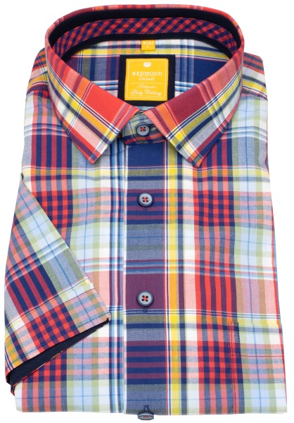 Redmond Kurzarmhemd - Modern Fit - kariert - mehrfarbig - 241405990 50 