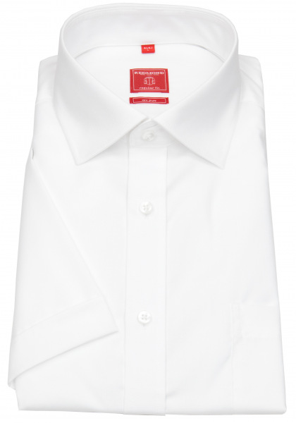 Redmond Kurzarmhemd - Regular Fit - Kentkragen - weiß - ohne OVP - 150920 0 