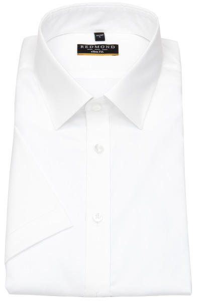 Redmond Kurzarmhemd - Slim Fit - Kentkragen - weiß - ohne OVP - 140930 0 