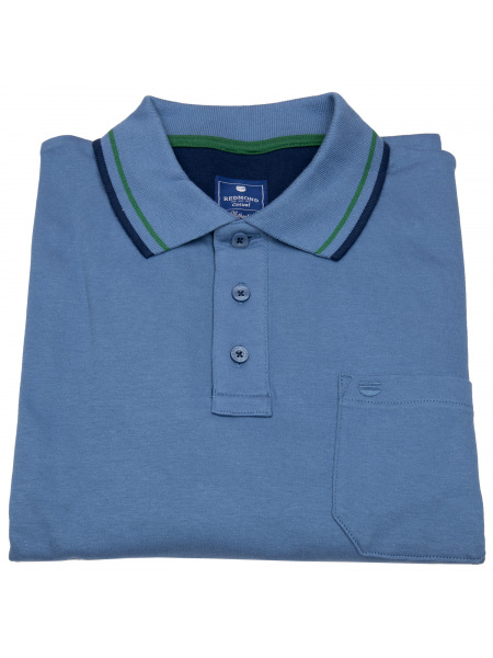 Redmond Poloshirt - Regular Fit - Langarm - blau - 222410950 15 