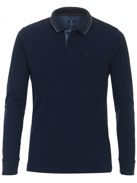 Redmond Poloshirt - Regular Fit - Langarm - blau - 222410950 10 
