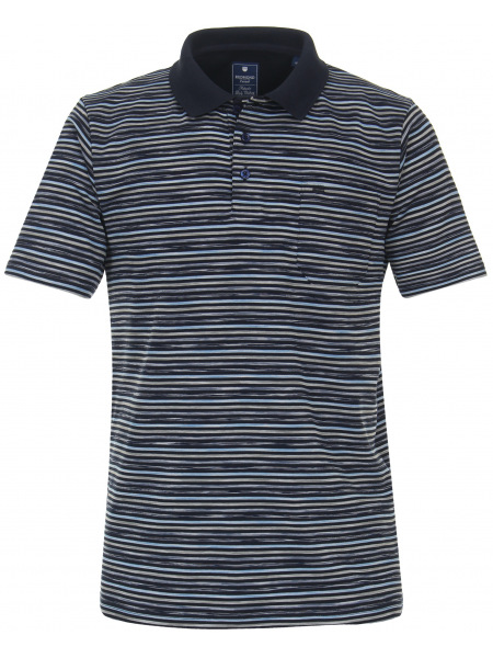 Redmond Poloshirt - Regular Fit - Streifen - blau / hellblau - 231850900 19 