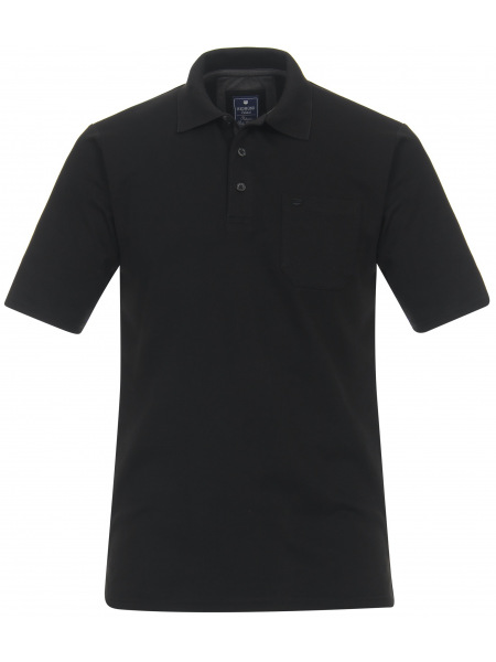 Redmond Poloshirt - Regular Fit - Wash and Wear - schwarz - 912 91 