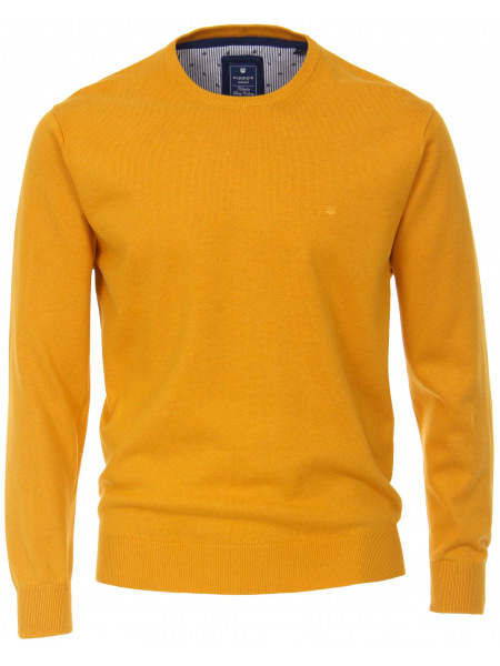 Redmond Pullover - Rundhals-Ausschnitt - gelb - 500 42 